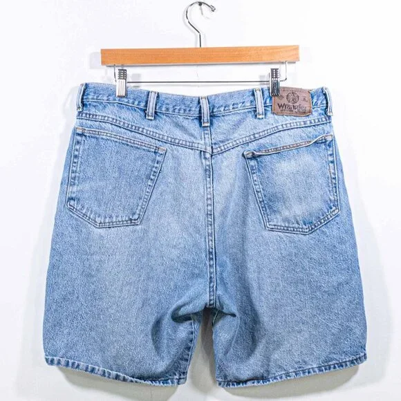 Wrangler Denim Jean Shorts Jorts 36 Y2K Streetwear Skate - Picture 2 of 6